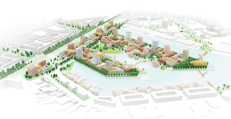 Artistimpression M4H gebied