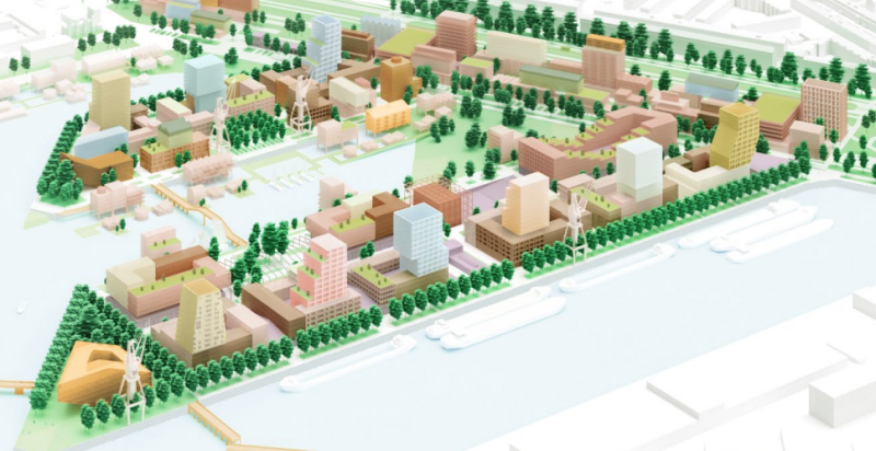 Een artist impression van Merwe-Vierhavens