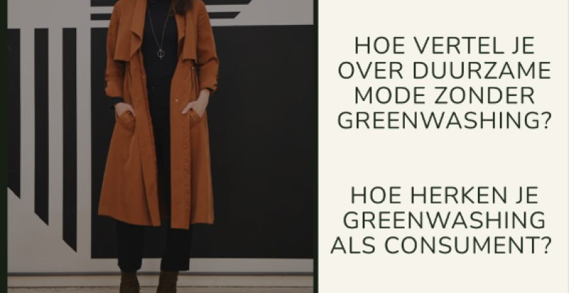 poster met vrouw in bruine jas