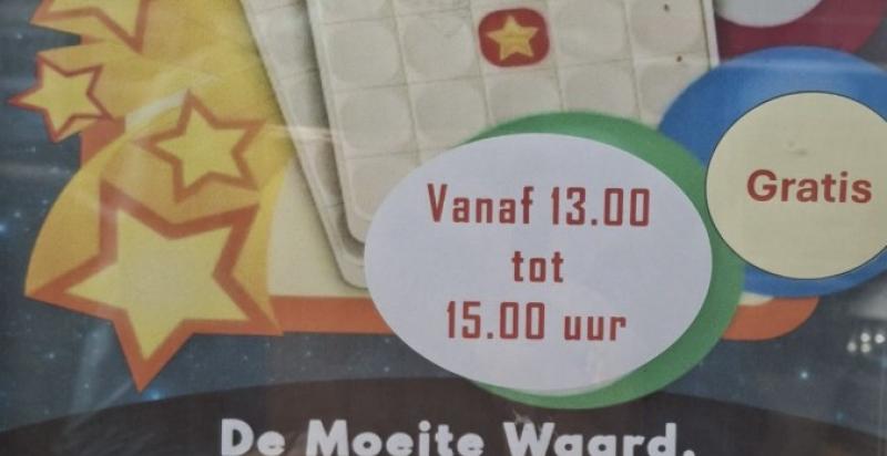 Flyer van de bingo