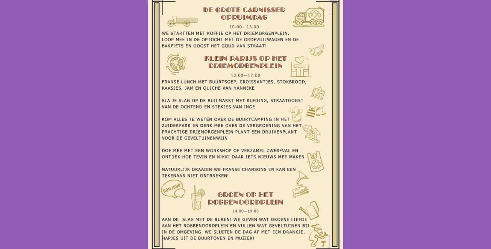 Carnisser Leefplein - Programma